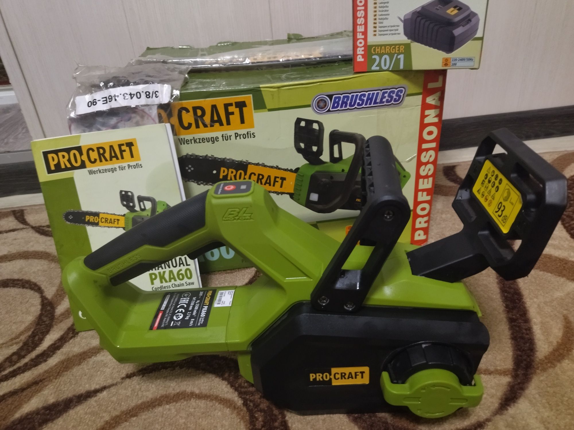 Аккумуляторная пила Procraft PKA60 (с 2 АКБ и ЗУ)