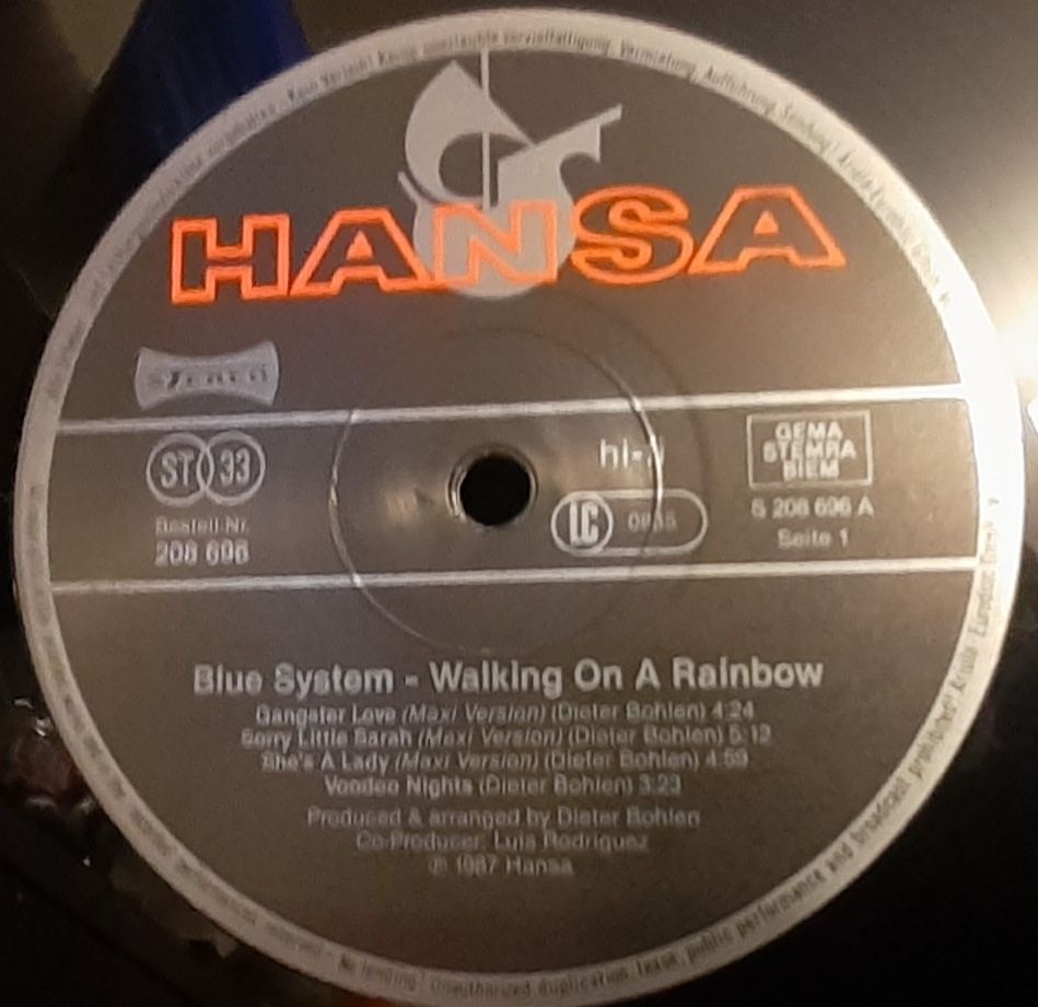 Blue System Walking on a rainbow winyl 1 wydanie