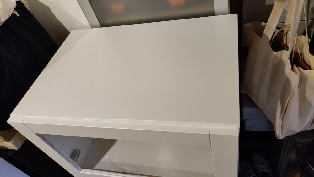 Szafka BESTA IKEA  biała regał słupek