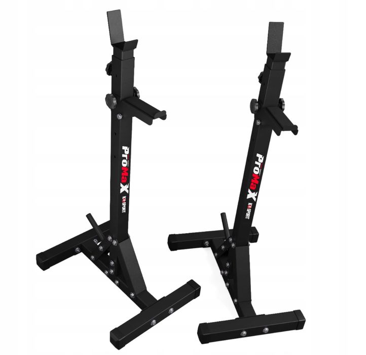 STOJAKI POD SZTANGĘ 2 szt Regulowane do Ćwiczeń Treningowe Prezent