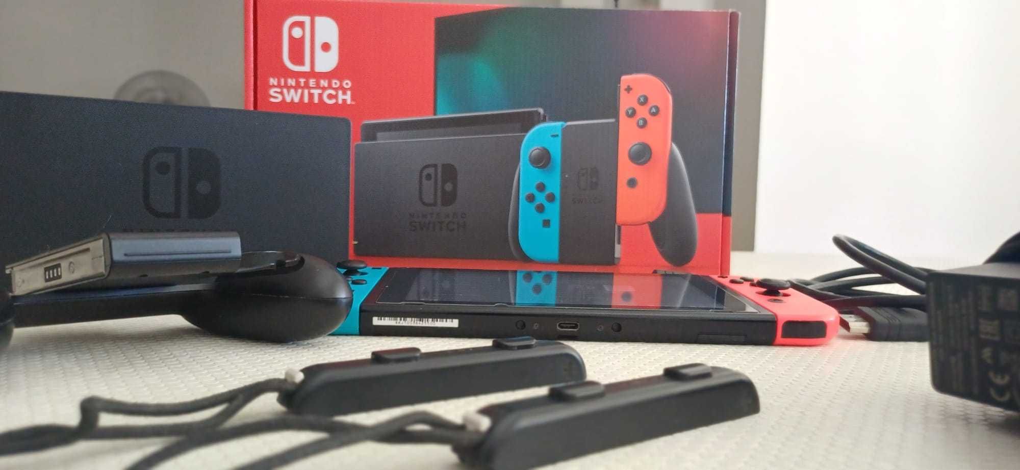 Nintendo Switch V1 como Nova + Bolsa Transporte