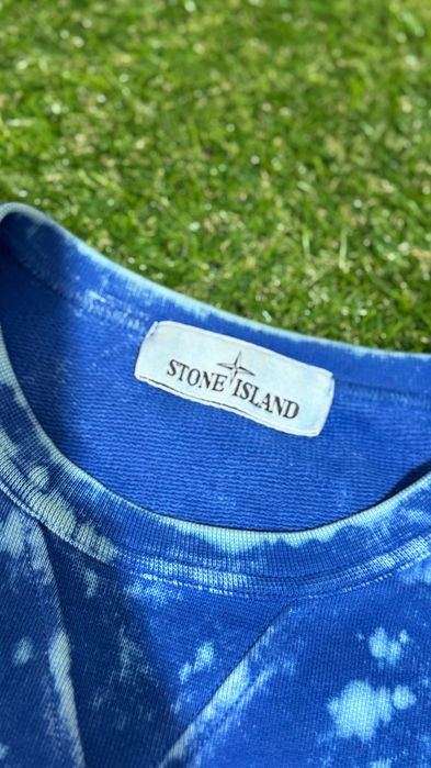 свитшот Stone Island Off-Dye офдай синий