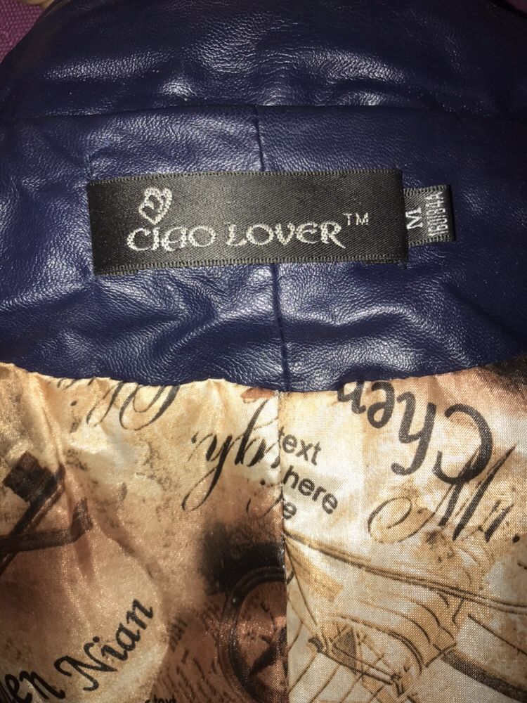 Стильная куртка Ciao lover, экокожа