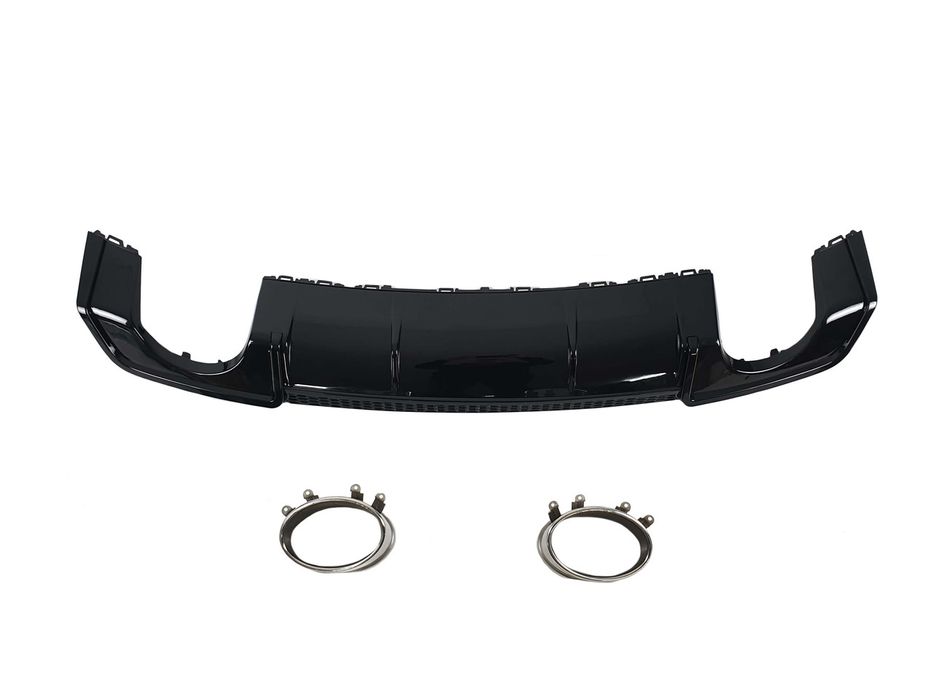 Дифузор заднього бампера в стилі RS3 Sedan для Audi A3 8V 2012-2016