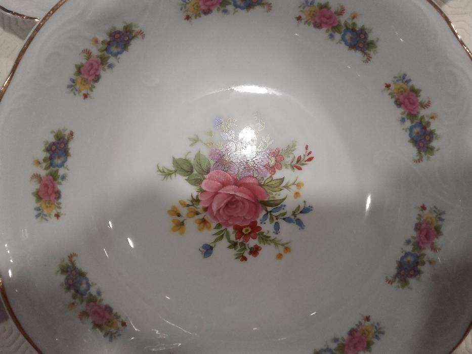 conjunto saladeira limoges + 6 tacinhas