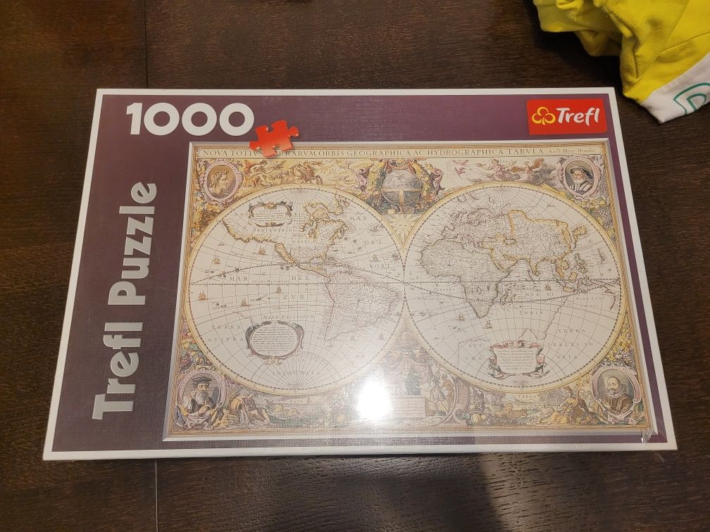 Puzzle mapa świata 1000