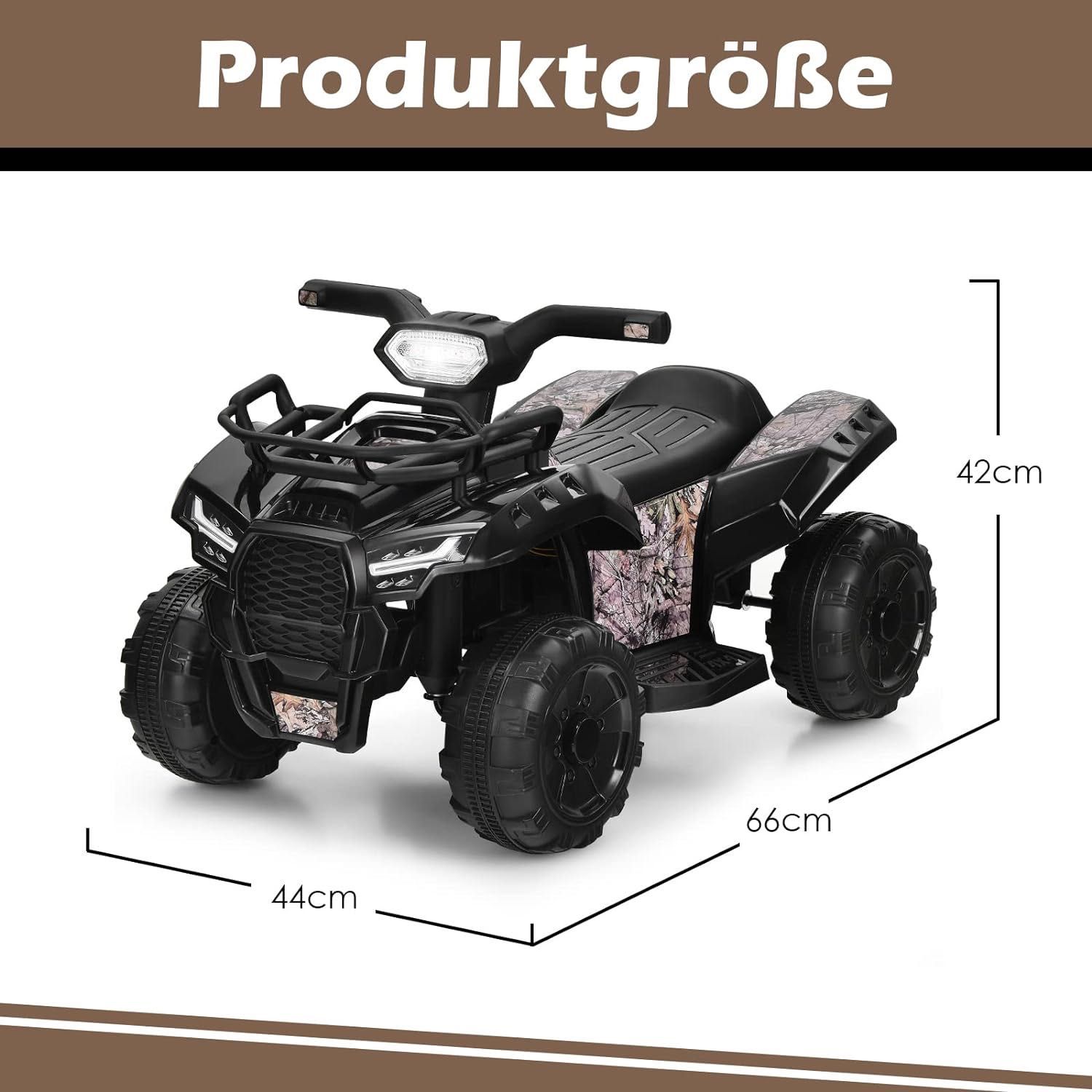 ELEKTRYCZNY QUAD Samochodzik Jeździk dla Dzieci 6V LED Mnóstwo Funkcji