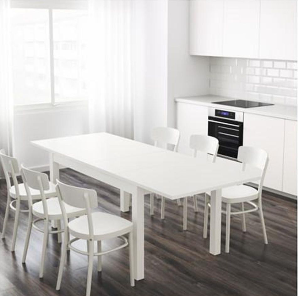 Stół IKEA BJURSTA biały, rozkładany
