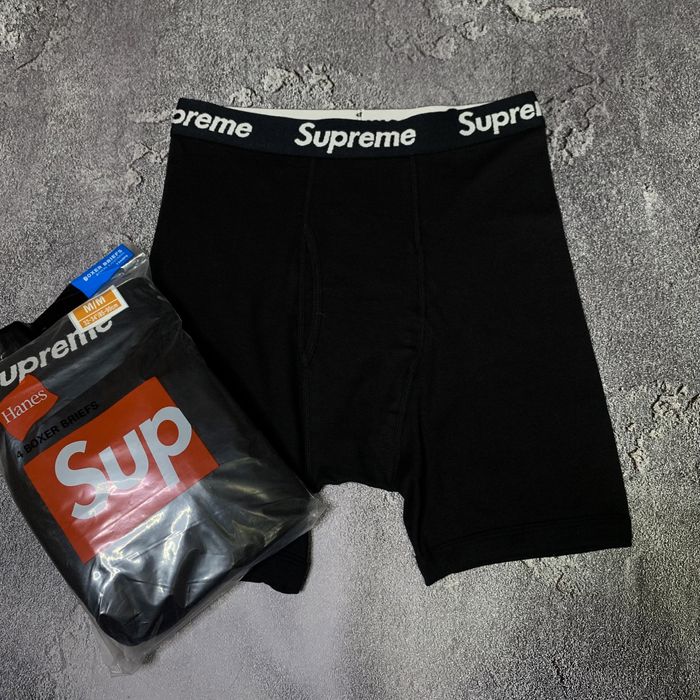 Труси Supreme X Hanes Boxer Briefs (4 PACK) - (S, M, L)