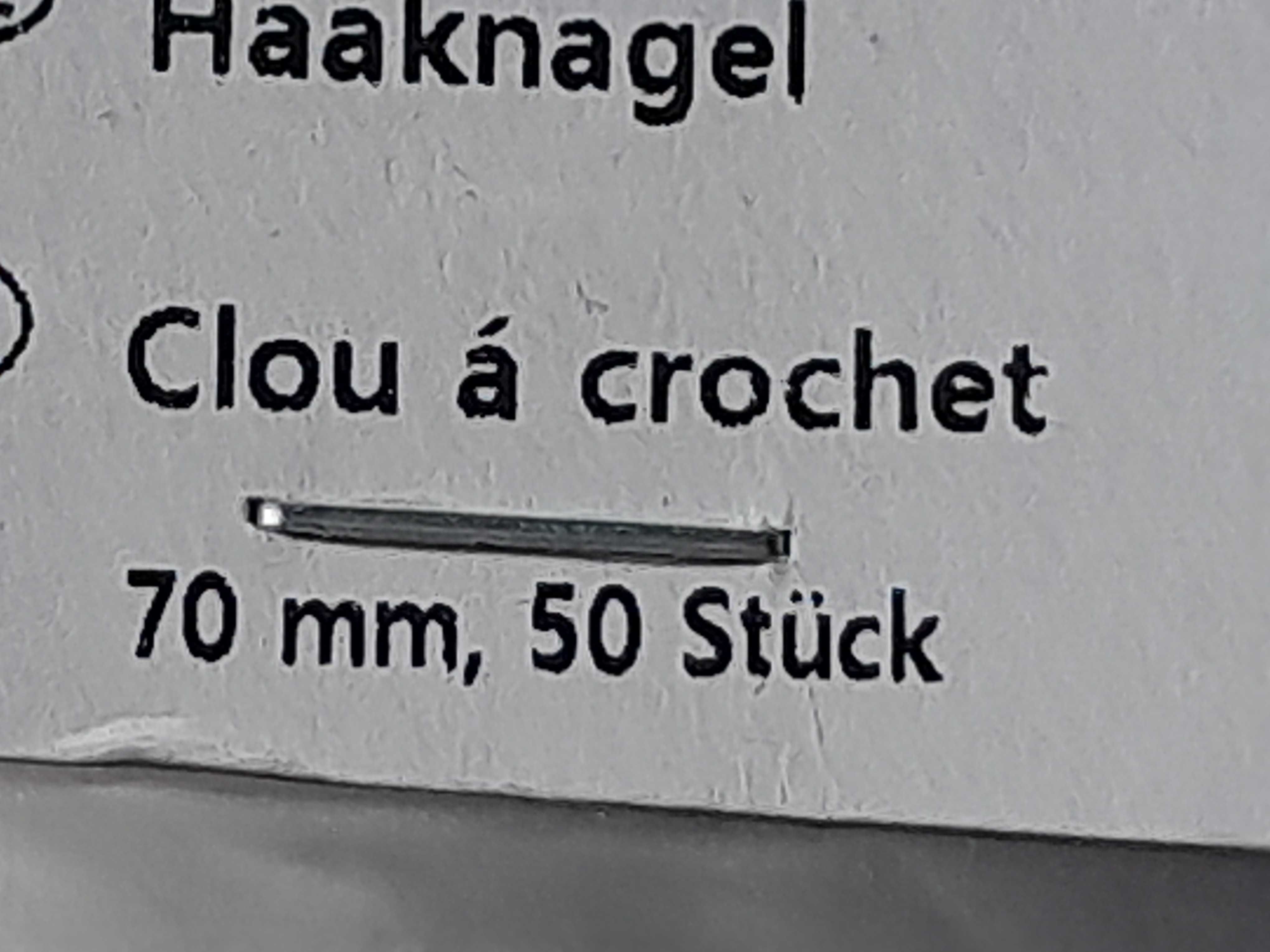 Gwoździe hakowe 70 mm zestaw 50 sztuk nowe outlet