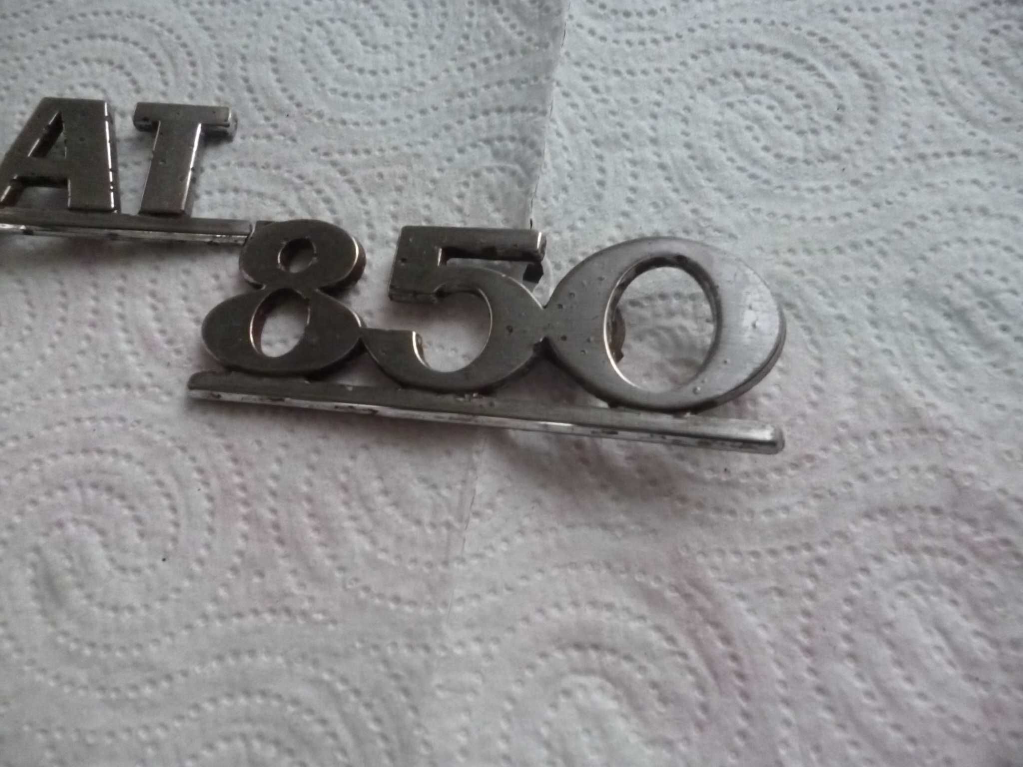 Fiat 850 znaczek emblemat metal oryg