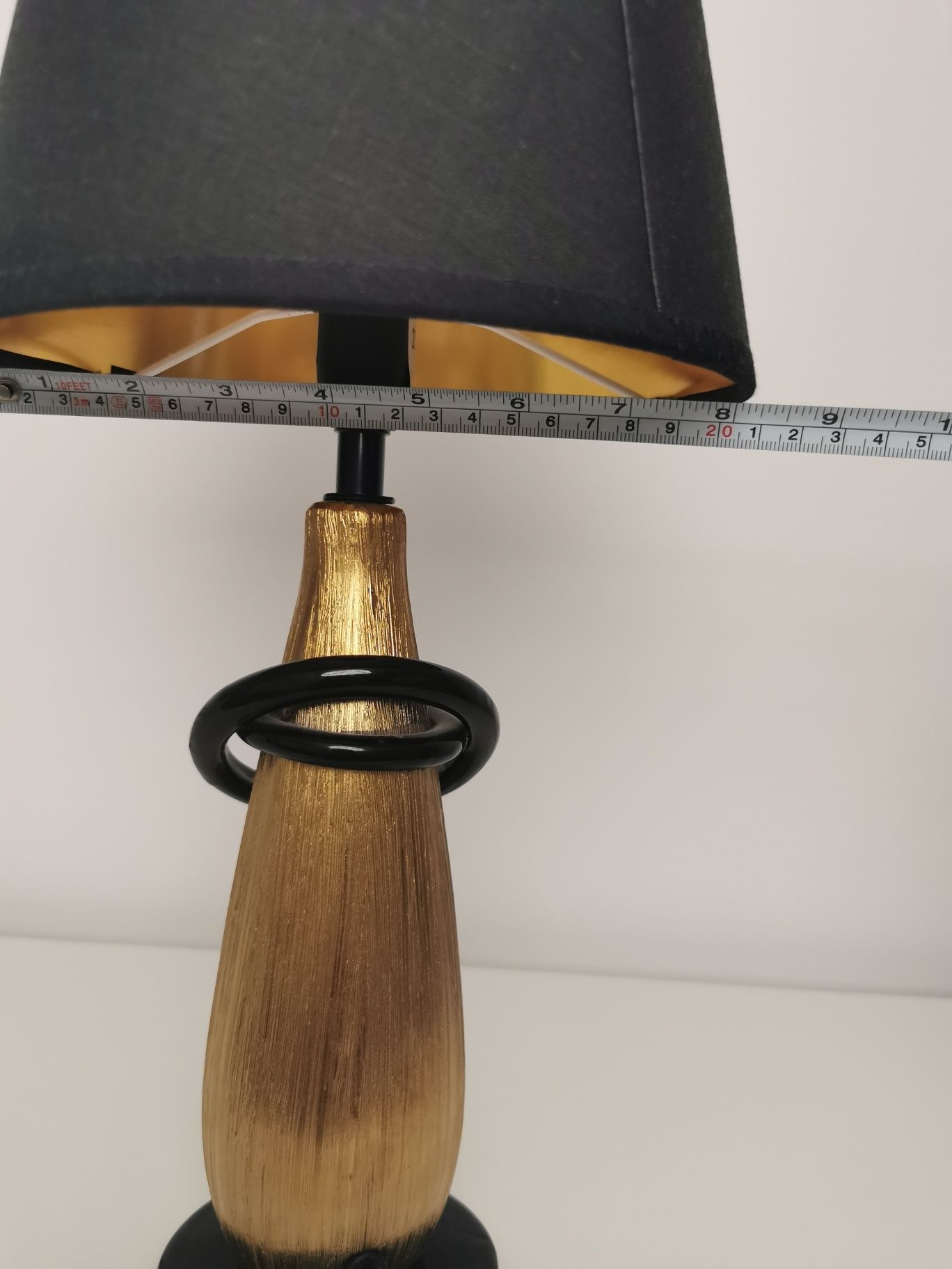 Lampa stołowa czarna