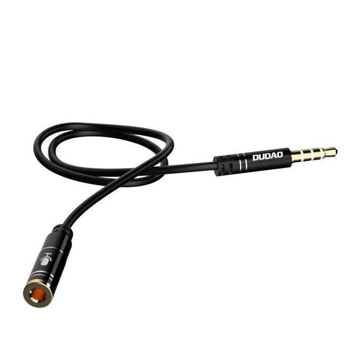 Dudao 4 polowy kabel przewód przedłużacz AUX do słuchawek z mikrofonem
