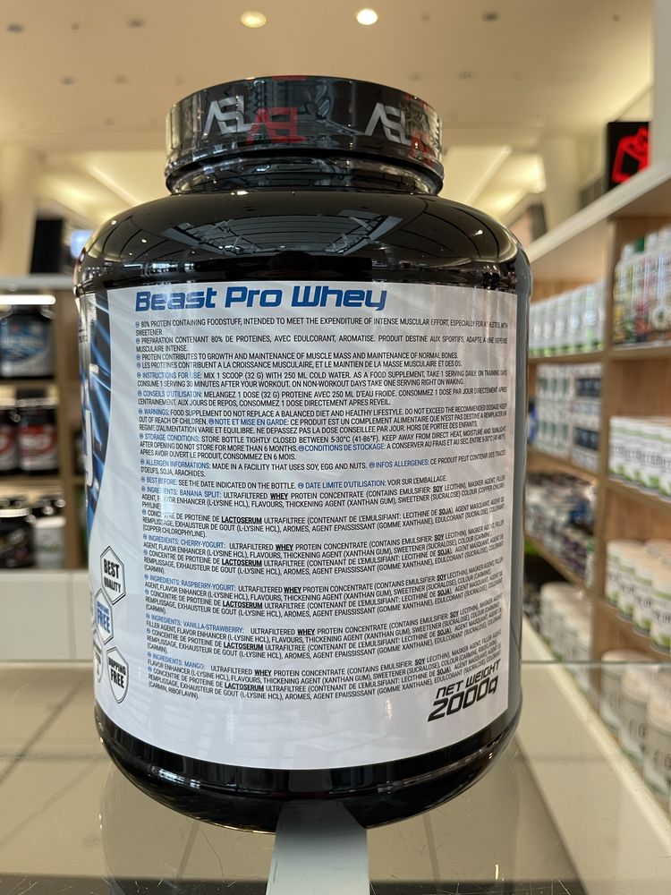 Białko ASL Beast Pro Whey 2000G ciastko z kremem protien masa RADOM