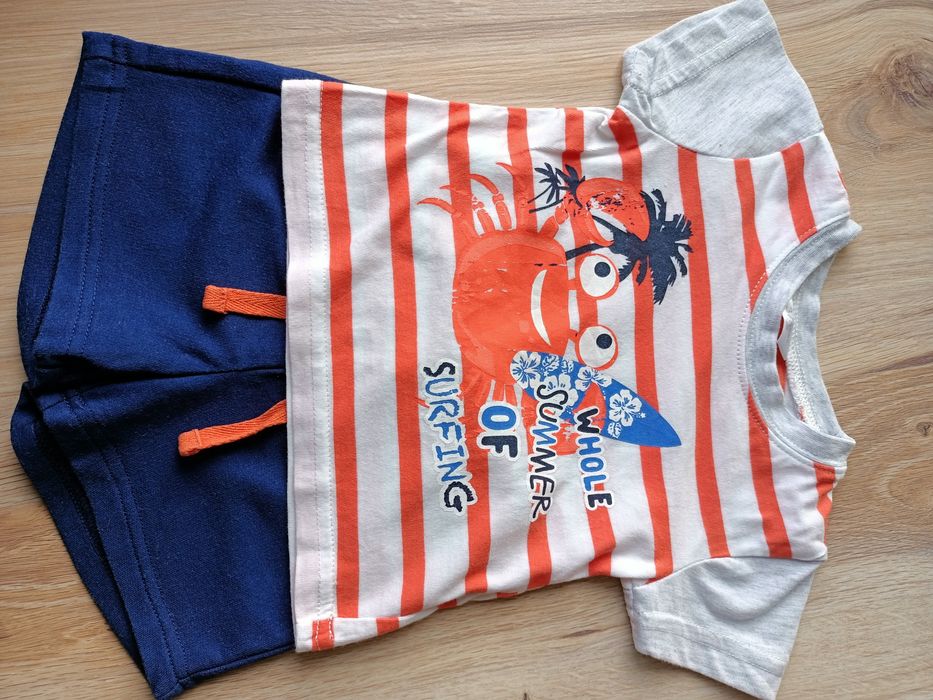 Komplet niemowlęcy 68 bluzeczka i spodenki