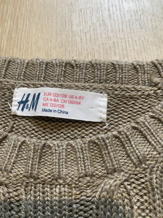 Sukienka sweterkowa H&M 128