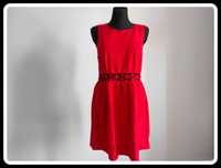 H&M czerwona sukienka na lato XL 42