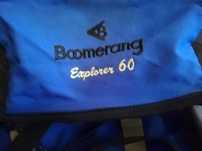 Mochila Boomerang quase sem uso.  Grande capacidade 60l.