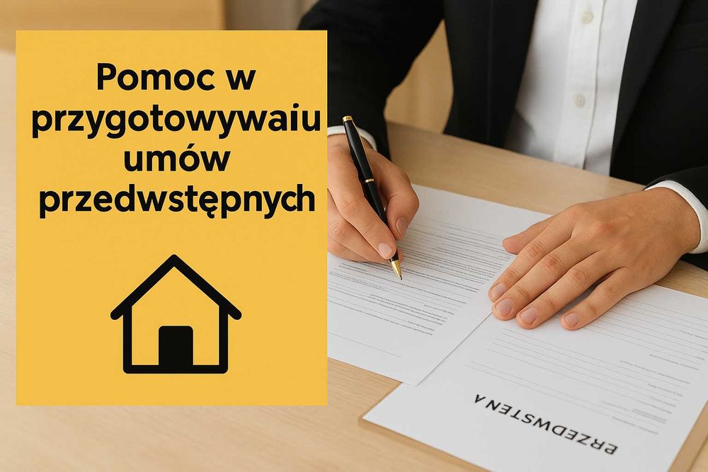 Umowy przedwstępne, najmu okazjonalnego, wnioski wieczystoksięgowe