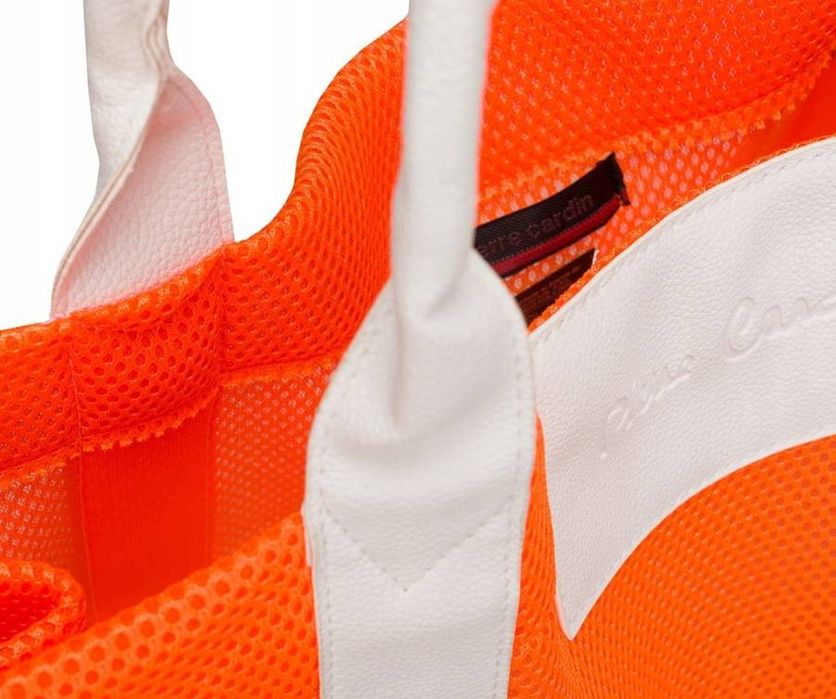 duża, składana damska torba na plażę i zakupy - pierre cardin