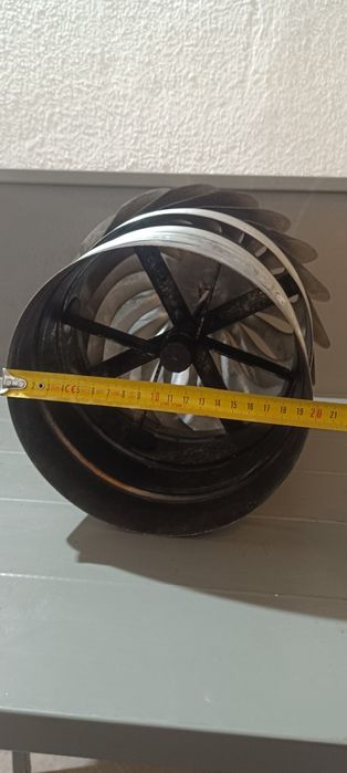 Girandola em inox H 400 D 200