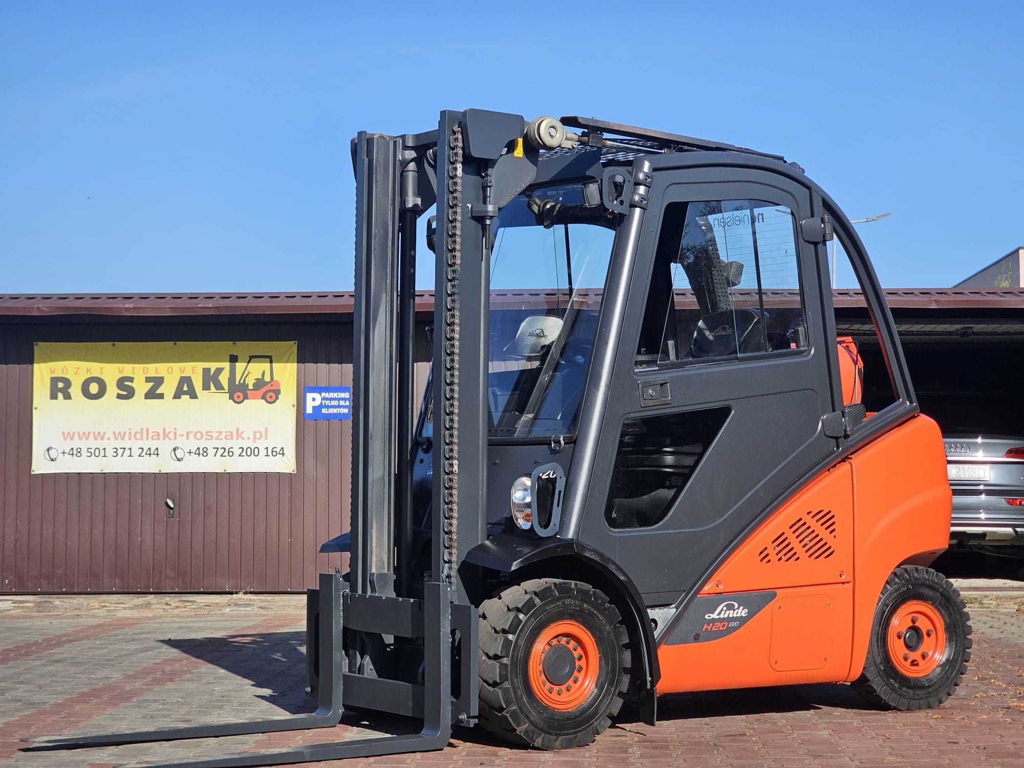 Wózek widłowy Linde H20T-02 LPG 2016r. Kabina