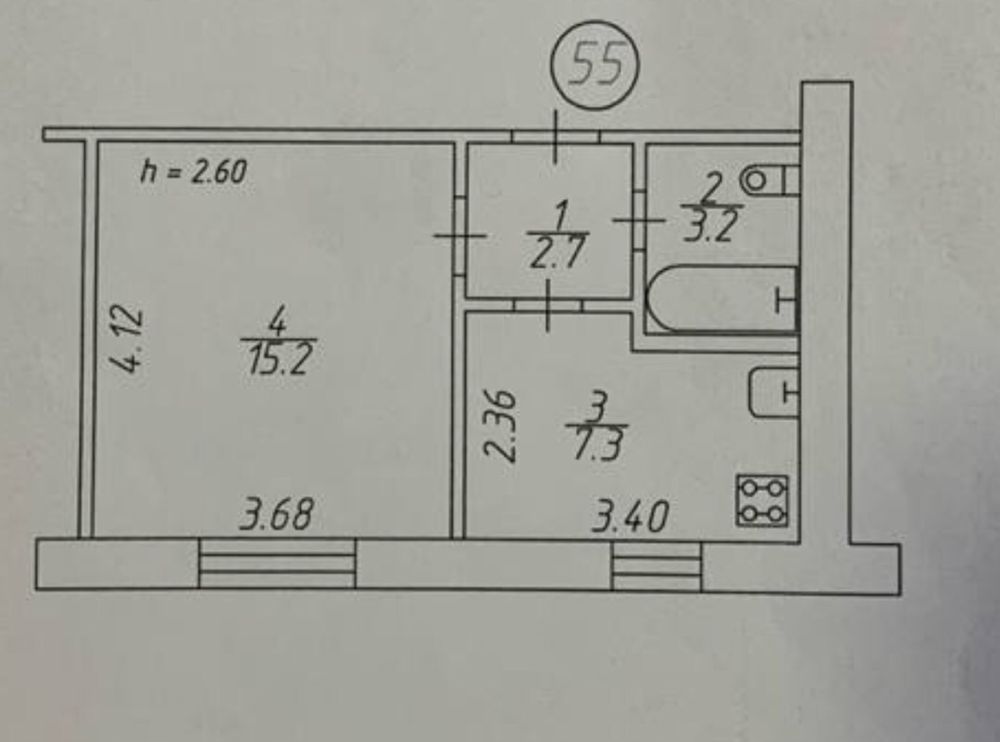 Продаж 1к квартири вул.Гетьмана Полуботка 120