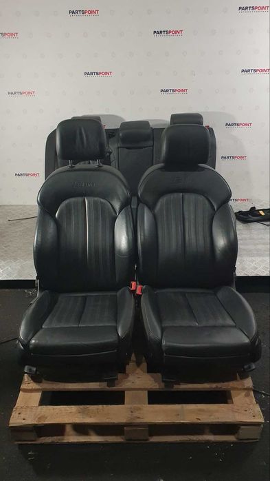 Салон шкіряний сидіння передні задні Audi A6 C7 S line 2011-2016 року