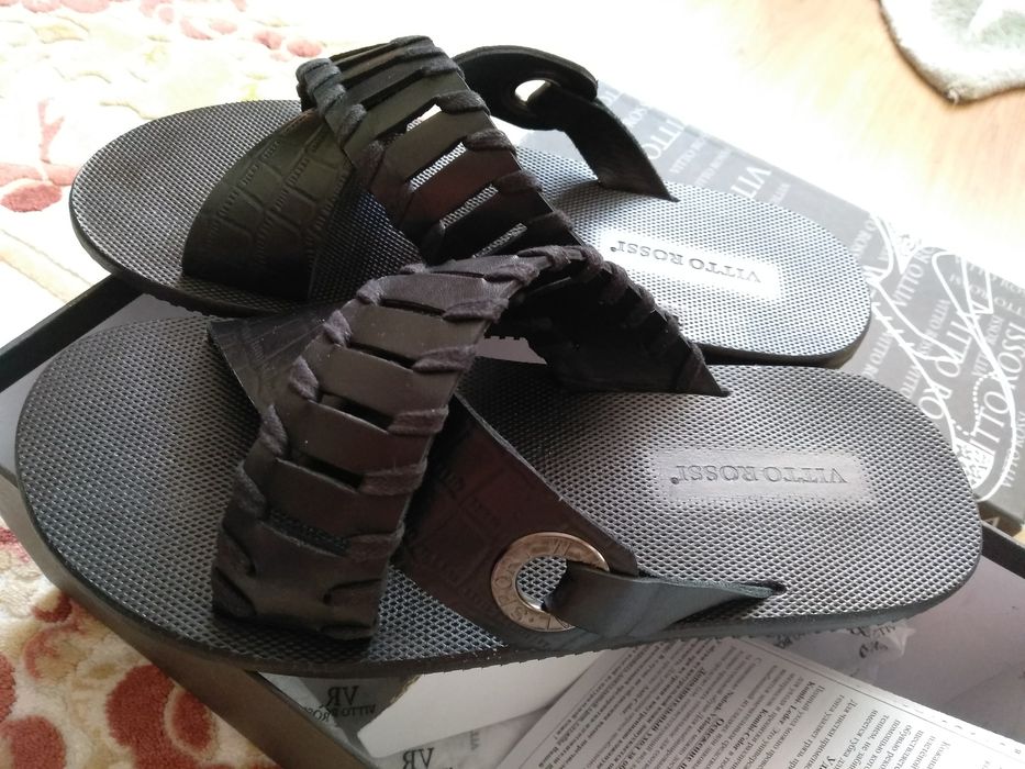 Чоловічі шкіряні шльопанці Vitto Rossi (оригінал)