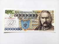 5.000000 mln zł  1995  -  AC  -   st. 1 UNC