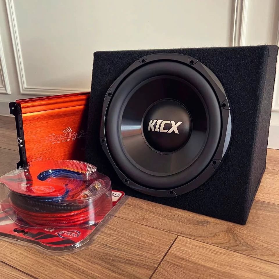 Потужний автомобільний сабвуфер Kicx STQ 1000W