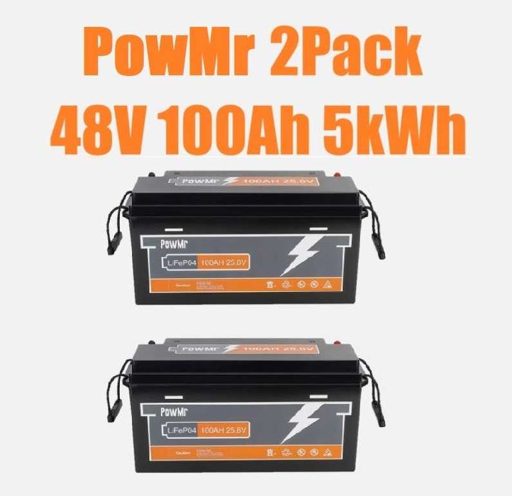 Lifepo4 PowMr 48V / 51.2V 100Ah 5.12kWh ClassA LiFePO4