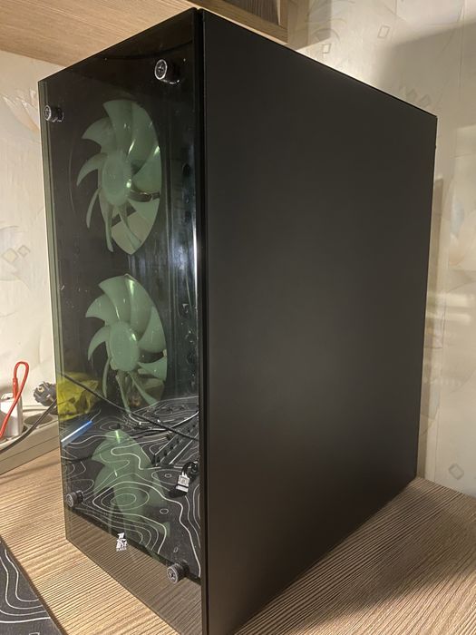 Корпус 1stPlayer V3-B-BK-4F1 Black