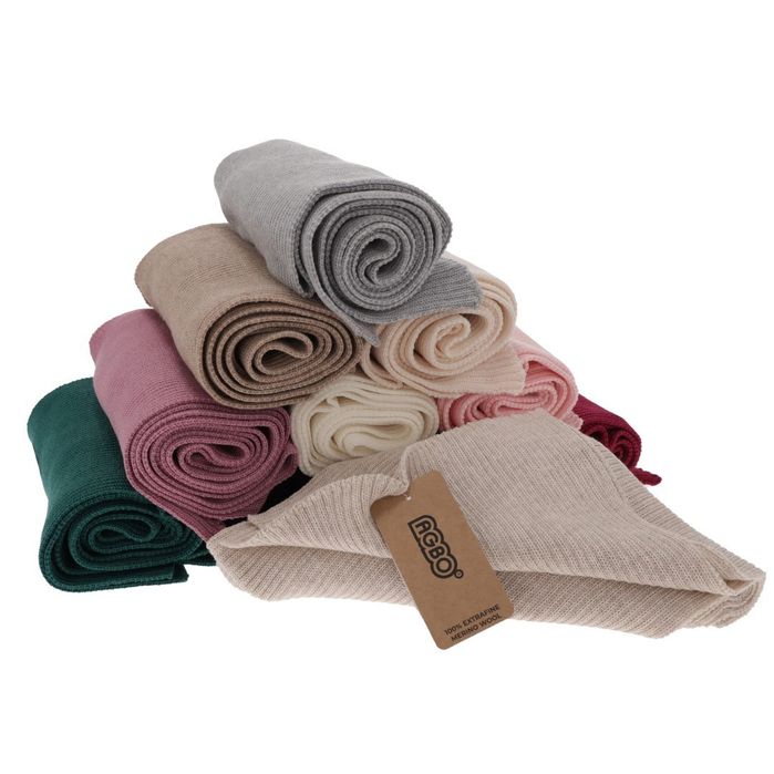 Szalik zimowy damski, bordowy, 100% wełniany merino, Jessica