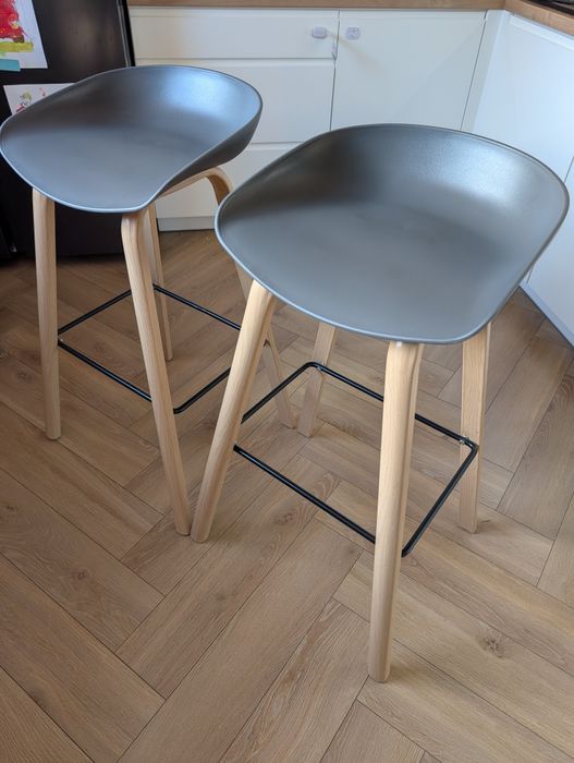 Hoker loftowy  hokery krzesło barowe loft - zestaw 2 sztuk