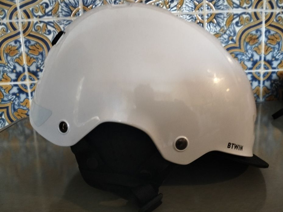 Capacete de Ciclismo Branco - BTWIN