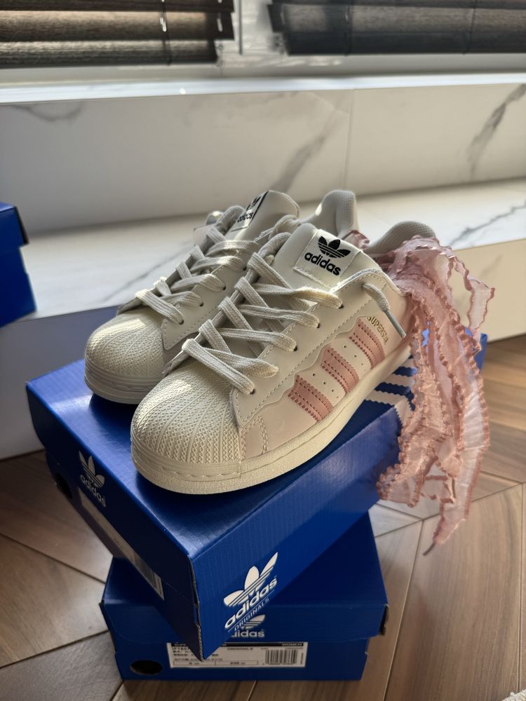 ORIGINAL Adidas Superstar Cappuccino Pink НАЛОЖКА (IN BOX)