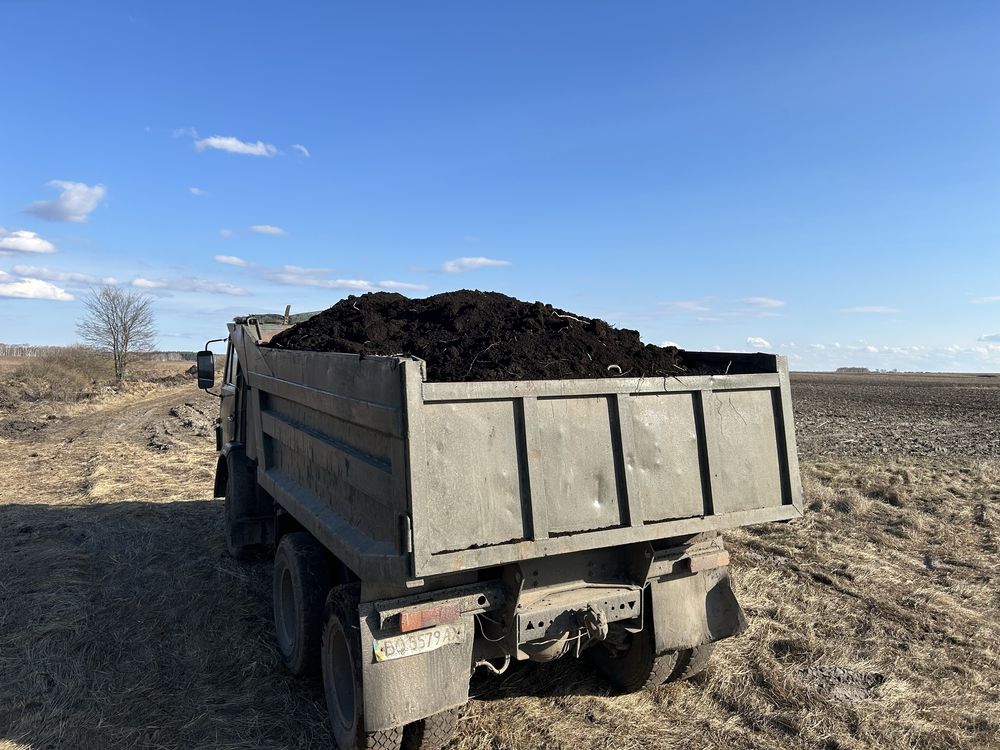 Доставляємо чернозем 100% торф перегній навоз в мішках 50кг-2-7-12-30т