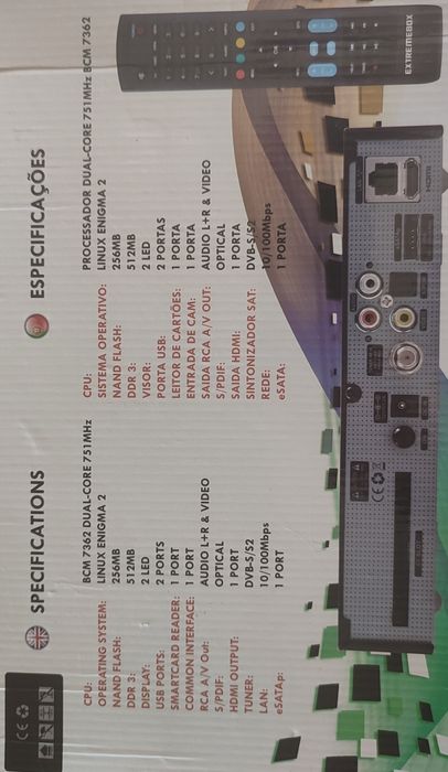 Para Venda  Receptor Satélite Extreme Box ET 7000