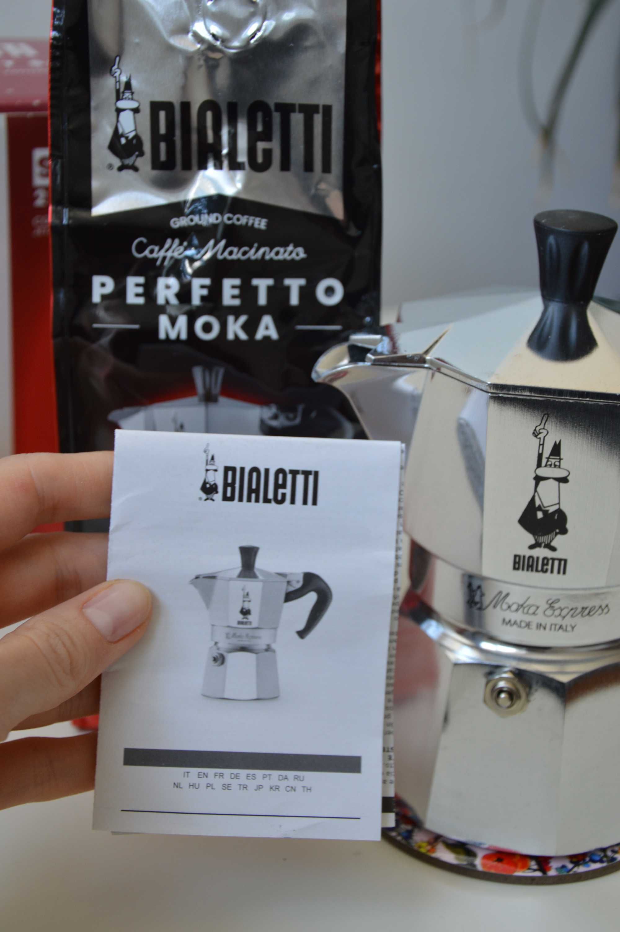 Zestaw prezentowy kawiarka Bialetti 3tz + Caffe Macinato 250g