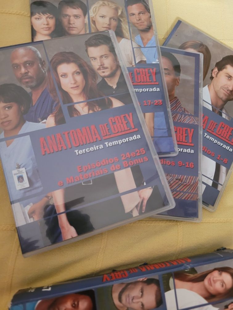 DVDs série Anatomia de Grey