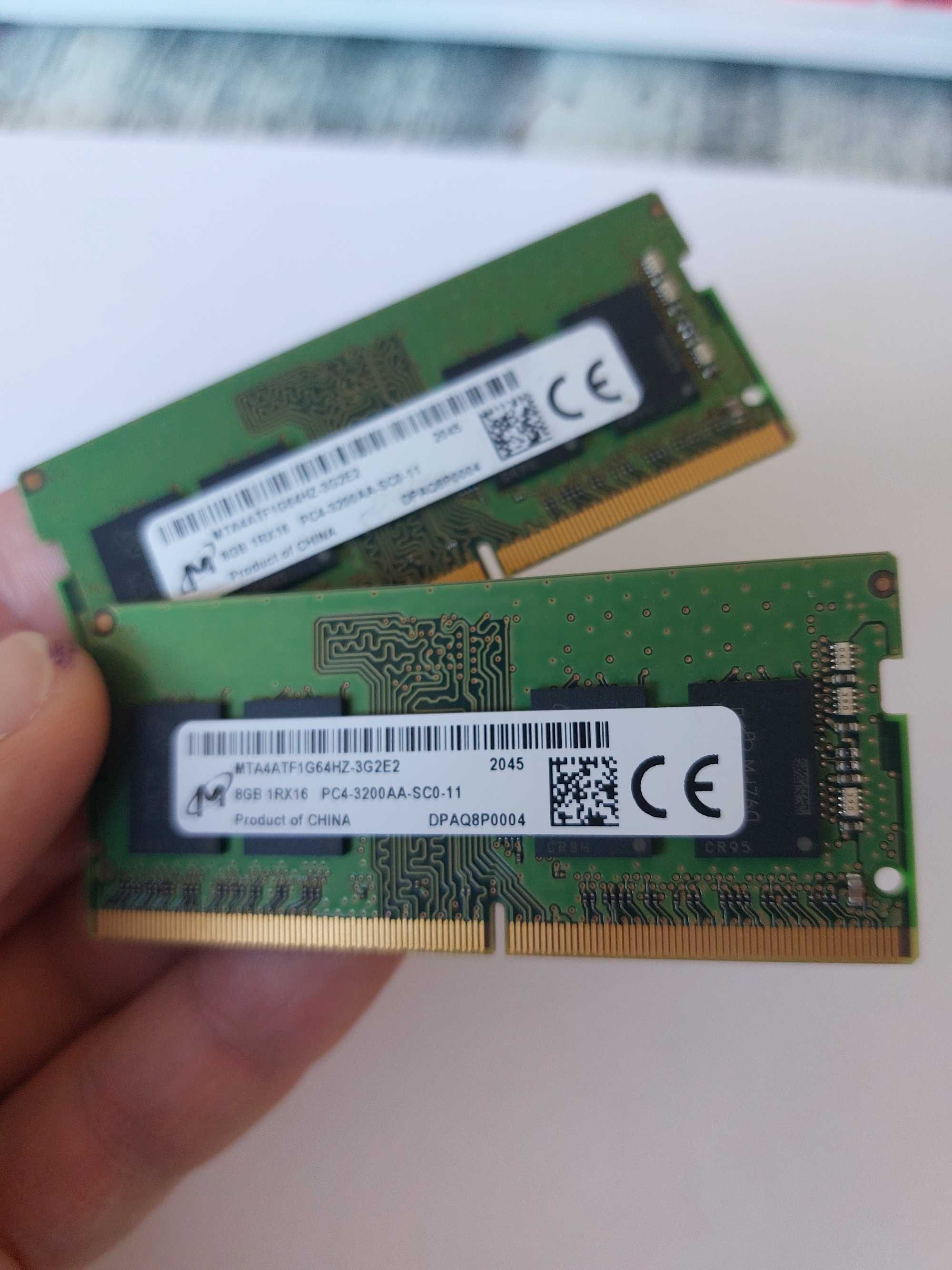 Пам'ять для ноутбуків Micron 2/8 GB SO-DIMM DDR4 3200 MHz