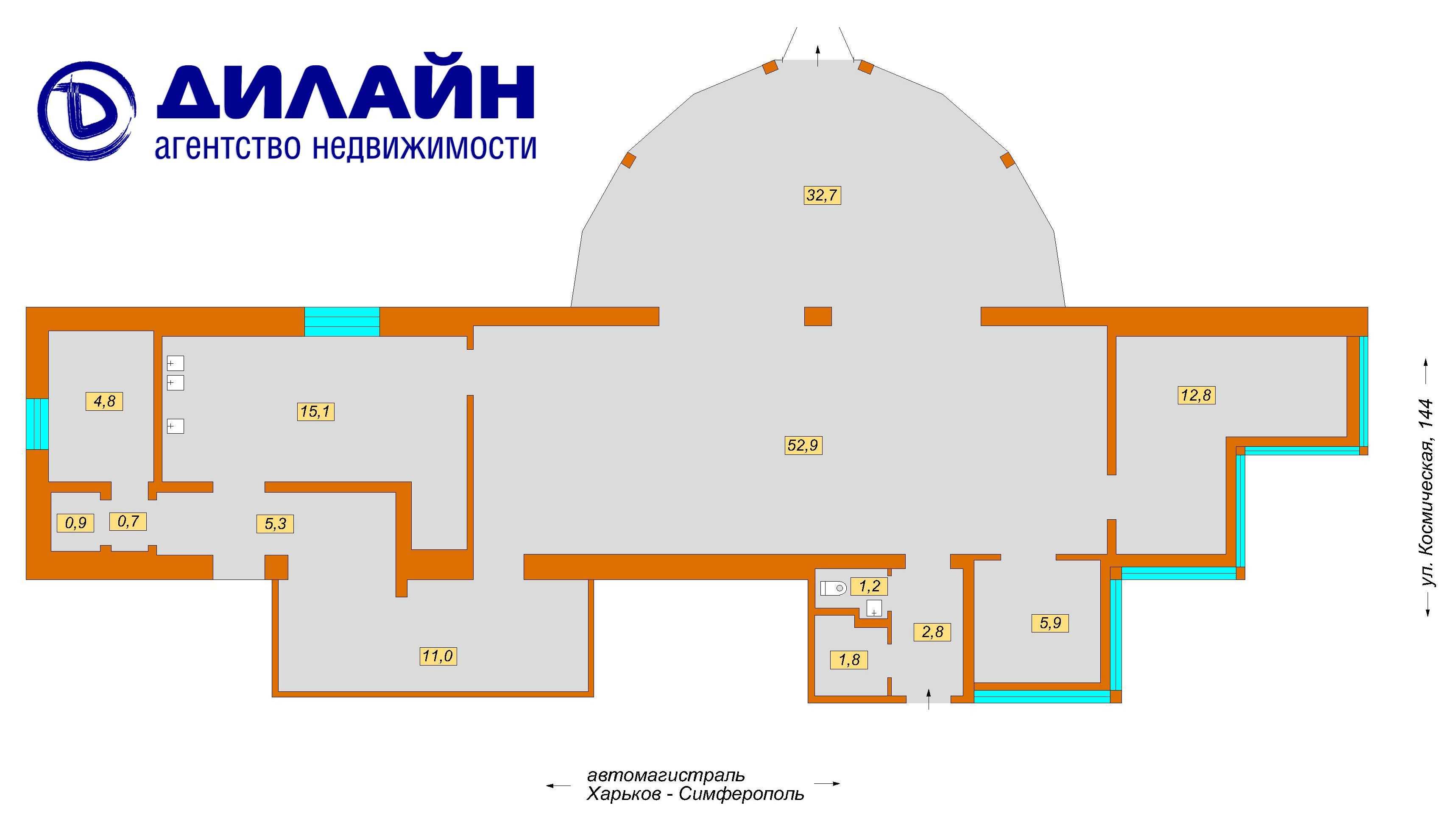 Придорожное кафе на фасаде трассы