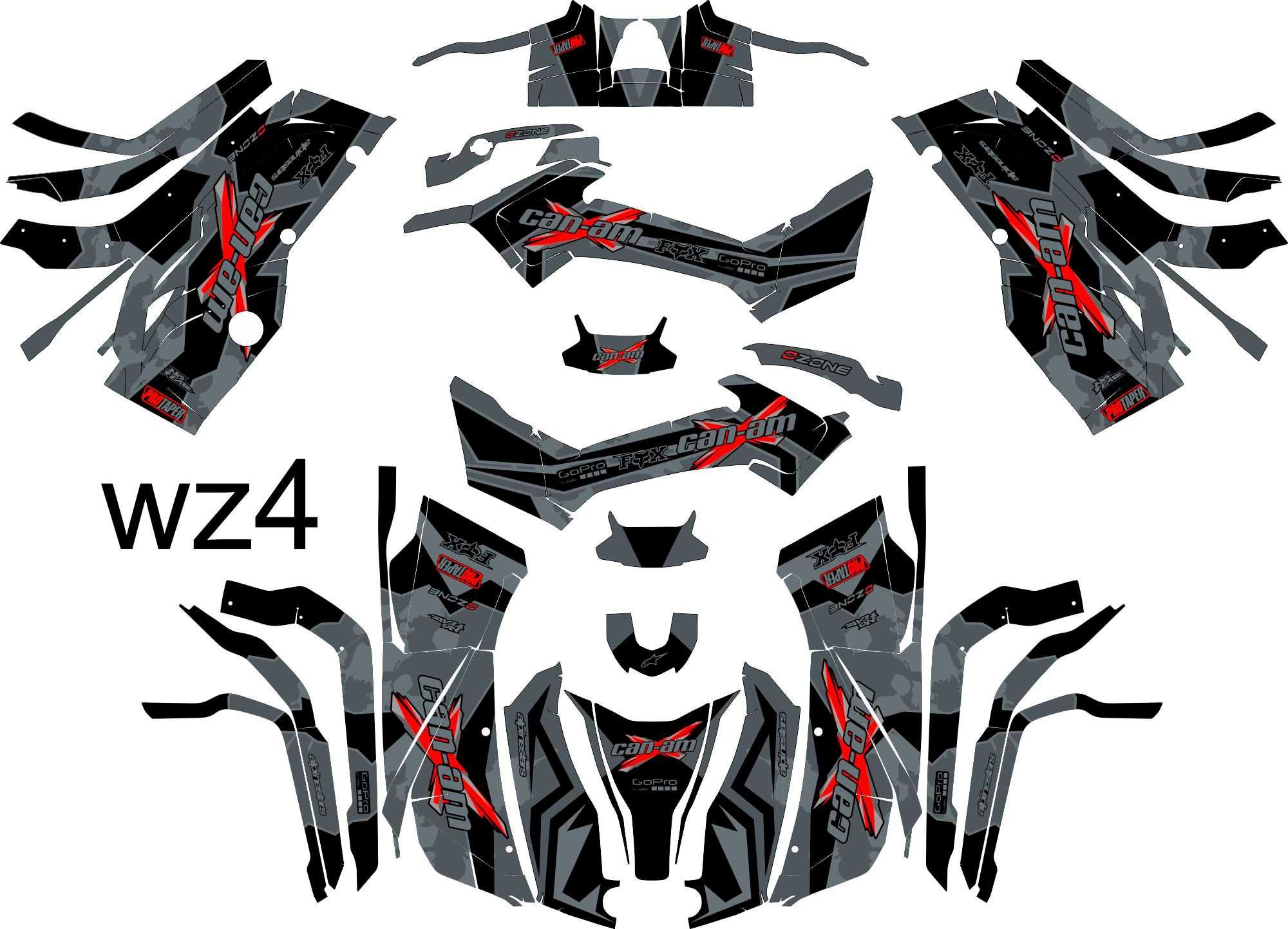 Naklejki Can-am Outlander max 2015+  okleina