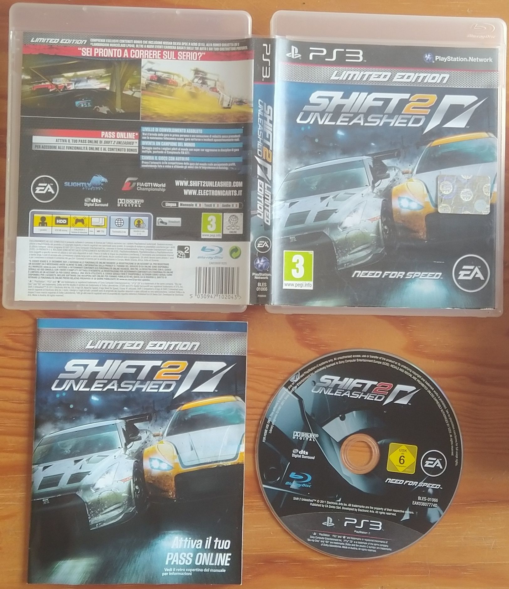 Need for Speed Shift Unleashed 2 Edição Limitada PlayStation 3