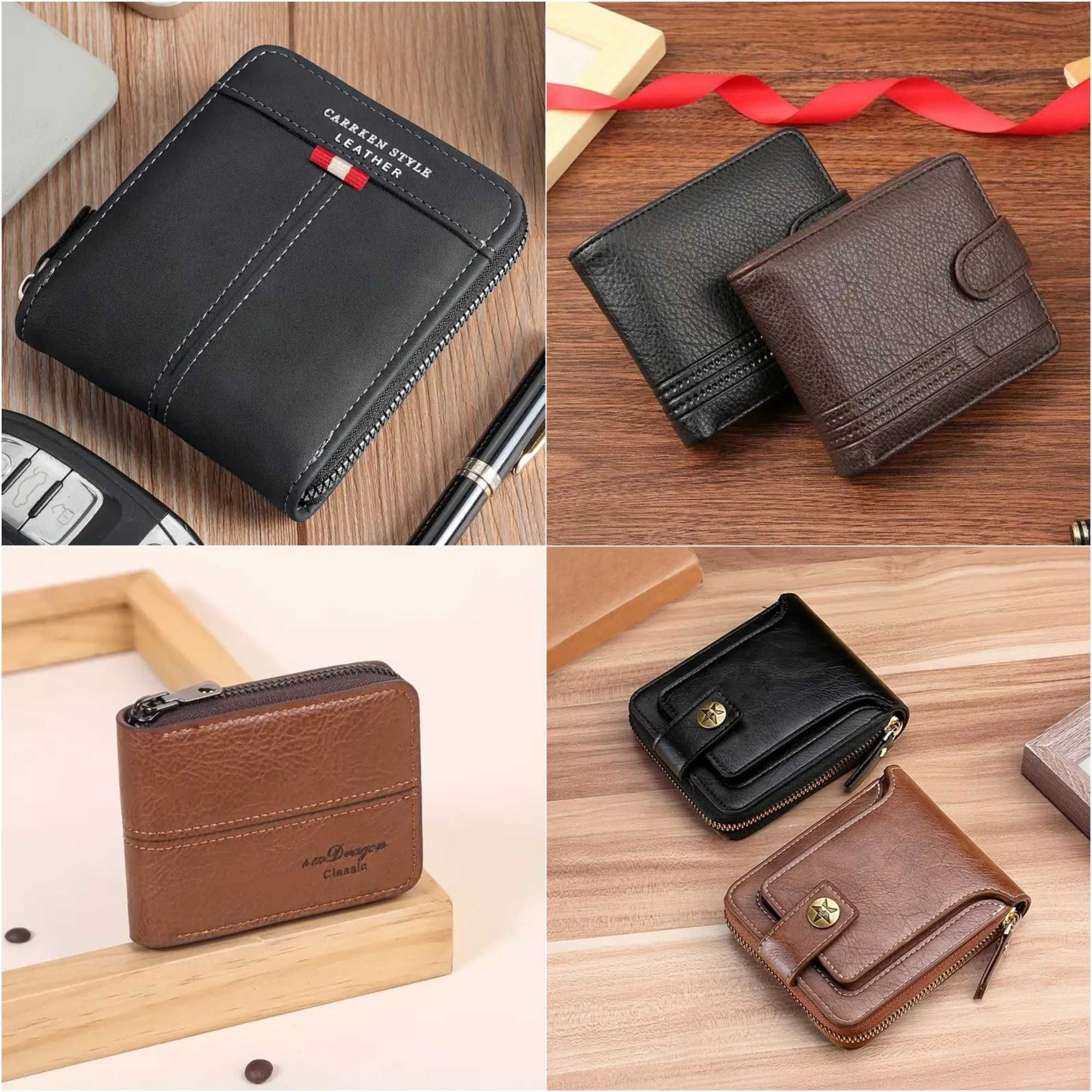 Carteiras de bolso em pele, para homem. Novas.