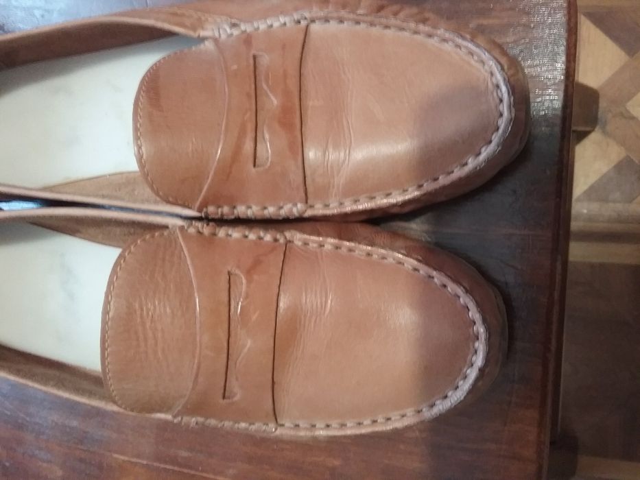 Мокасины, туфли, слипоны "Clarks", р.41, натур кожа