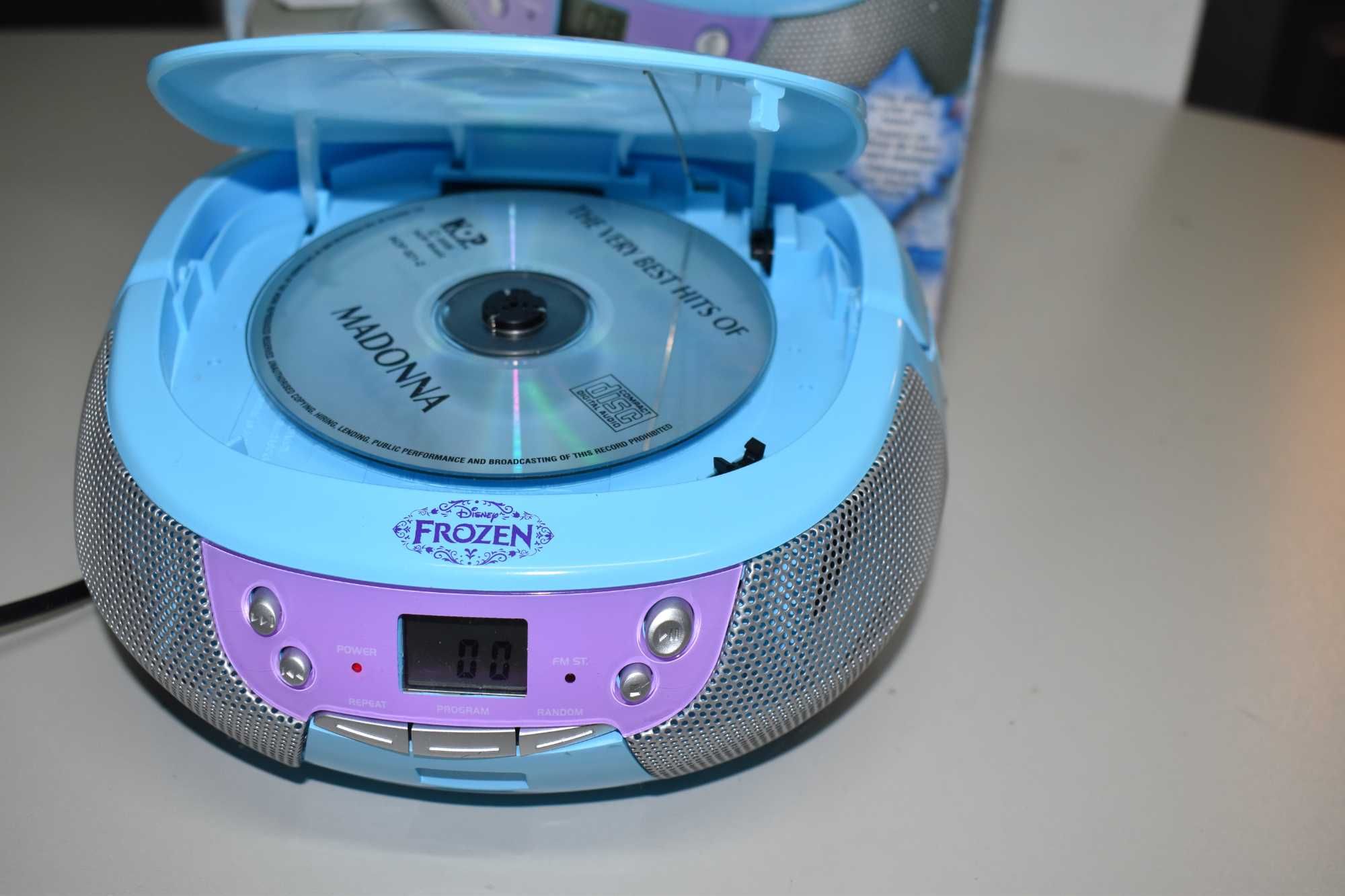 Radioodtwarzacz CD Disney Frozen niebiesko-srebrny Gwarancja 12 m-cy