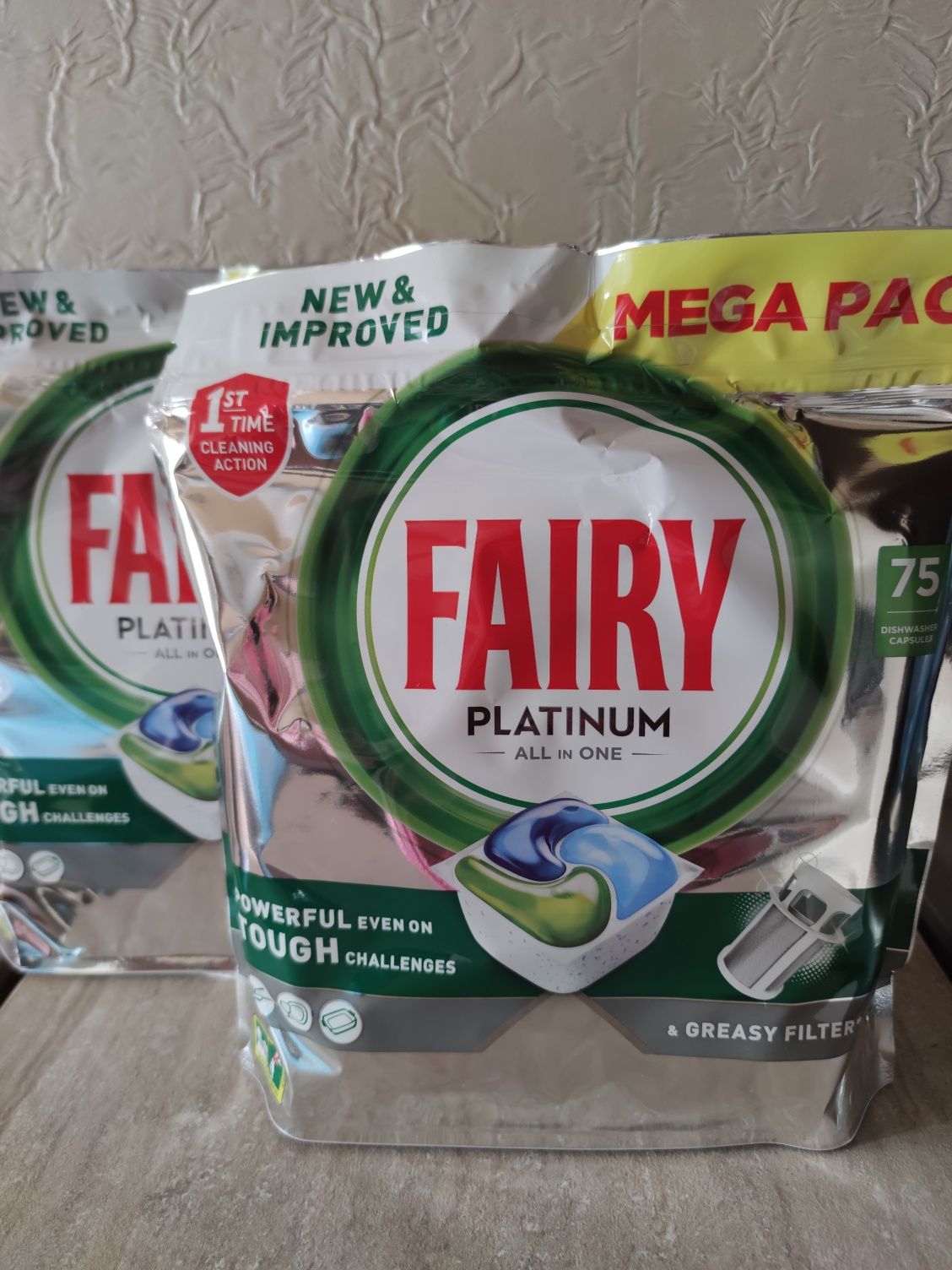 Таблетки для посудомийної машинки Fairy Platinum All in One MEGA Pack,