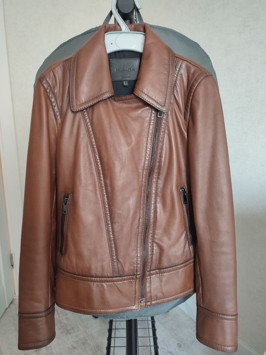 Шкіряна куртка Massimo Dutti XS